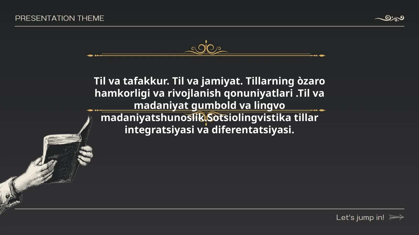 Tillar hamkorligi va rivojlanish qonuniyatlari