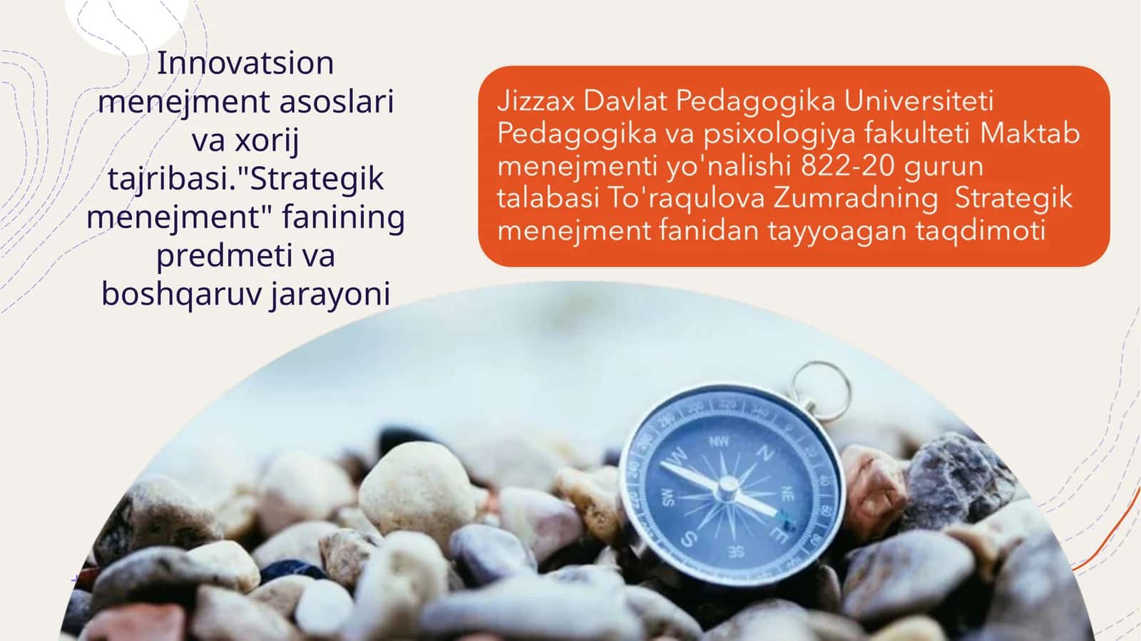 Innovatsion menejment asoslari va xorij tajribasi