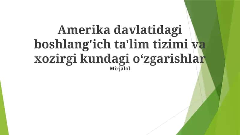 Texnologiyalar va innovatsiyalar