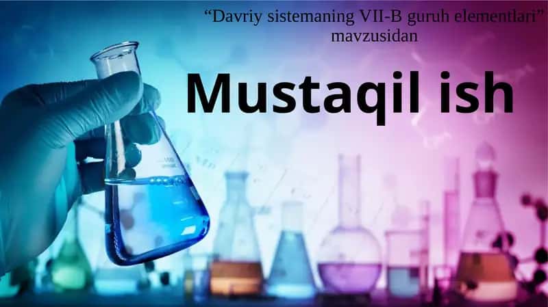 Davriy sistemada VII-B guruhi elementlari