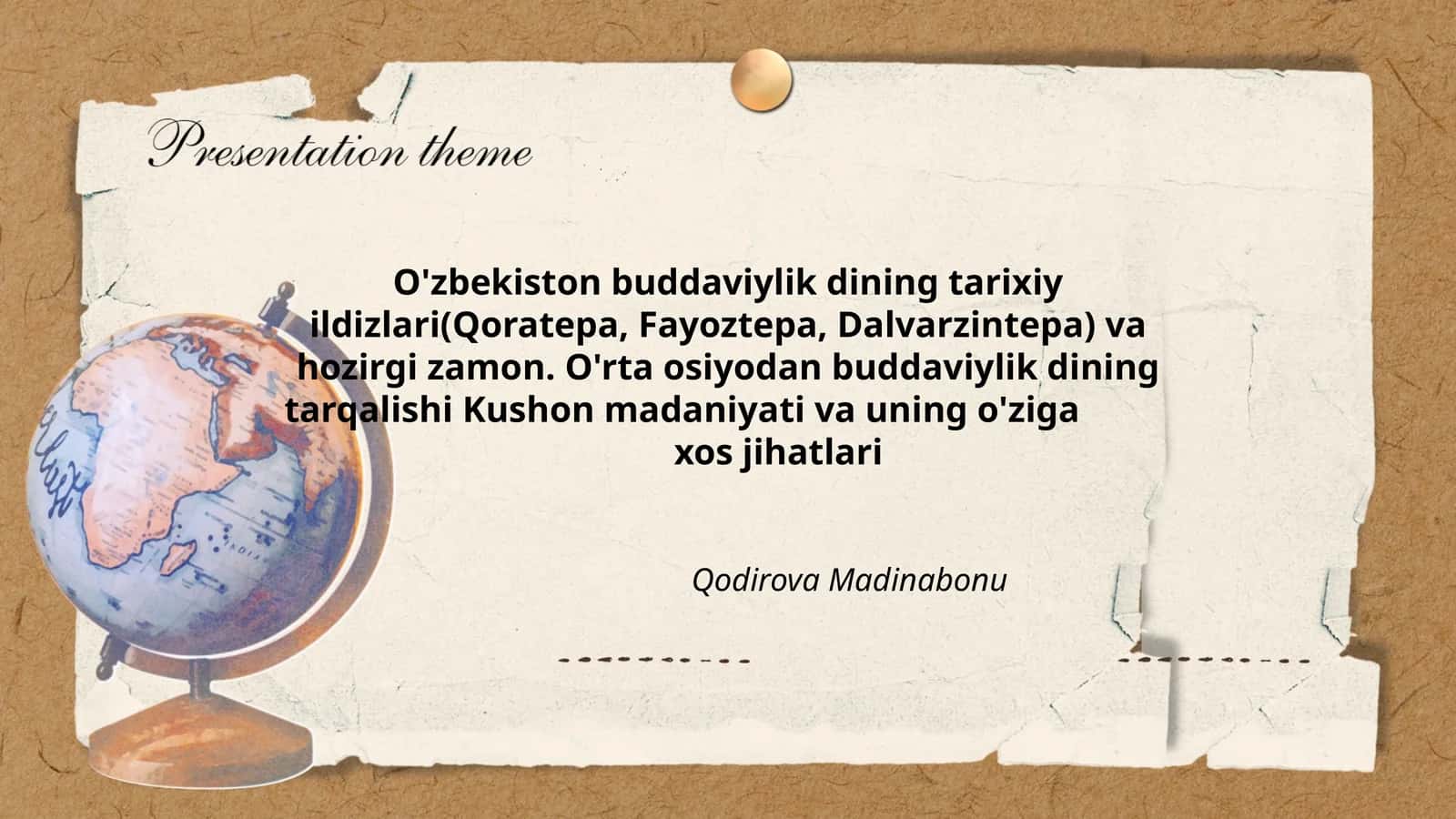 O'zbekiston buddaviylik dining tarixiy ildizlari