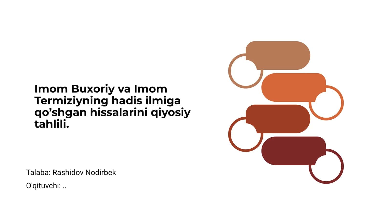 Imom Buxoriy va Imom Termiziyning hadis ilmiga qo’shgan hissalarini qiyosiy tahlili