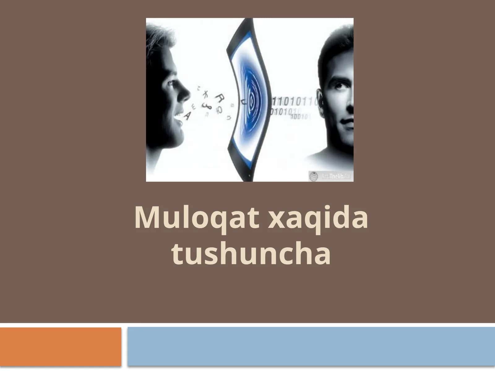 Muloqot haqida tushuncha