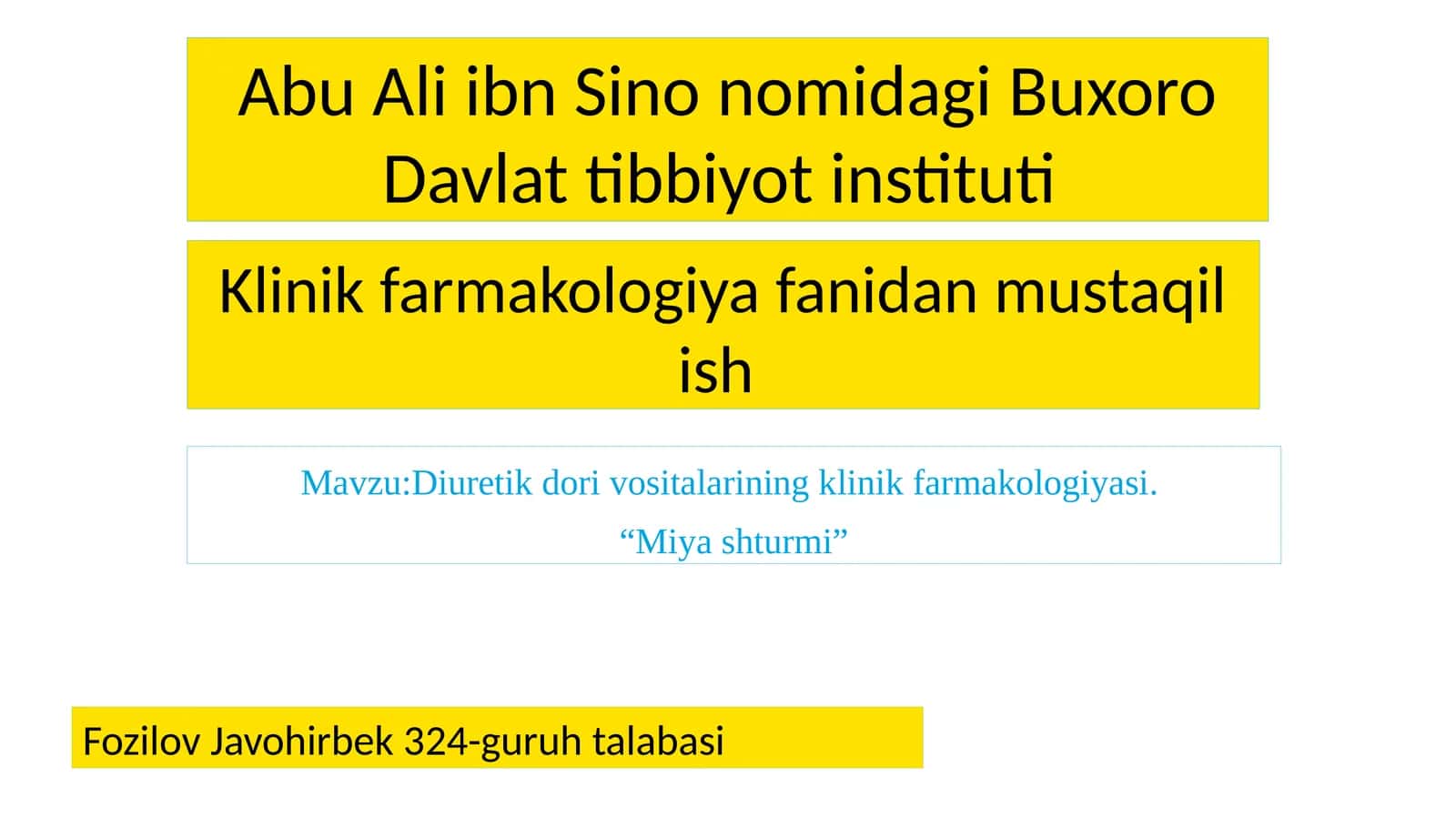 Diuretiklar
Diuretiklar – siydik haydovchi vositalar hisoblanadi