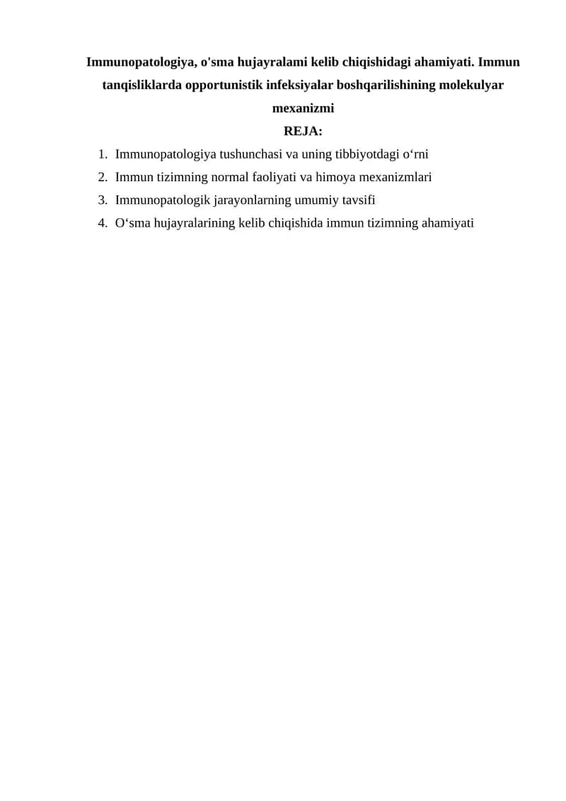 Immunopatologiya