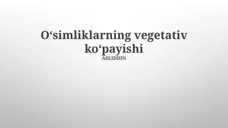 Vegetativ ko'payishning afzalliklari va kamchiliklari