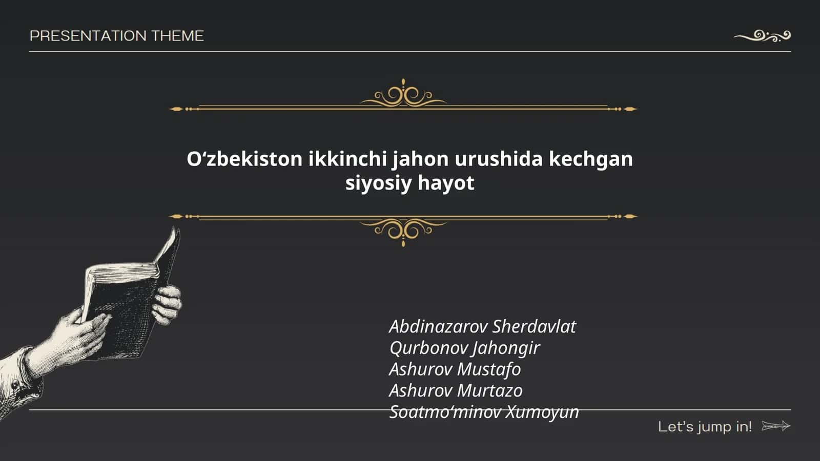 Oʻzbekiston ikkinchi jahon urushida kechgan siyosiy hayot