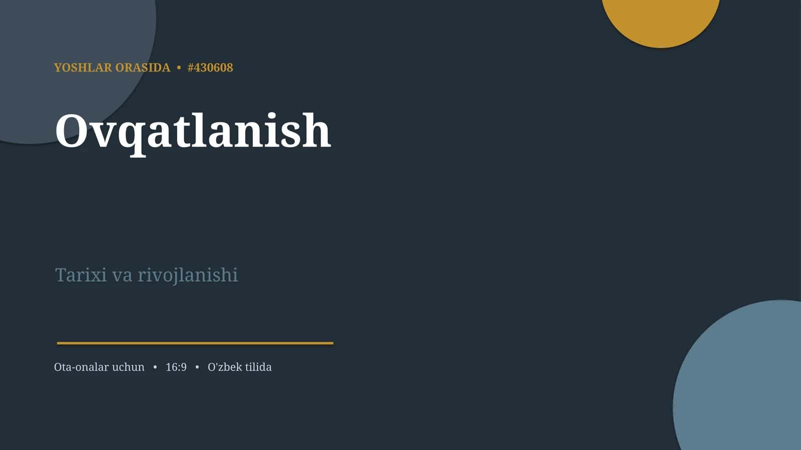 Ovqatlanish