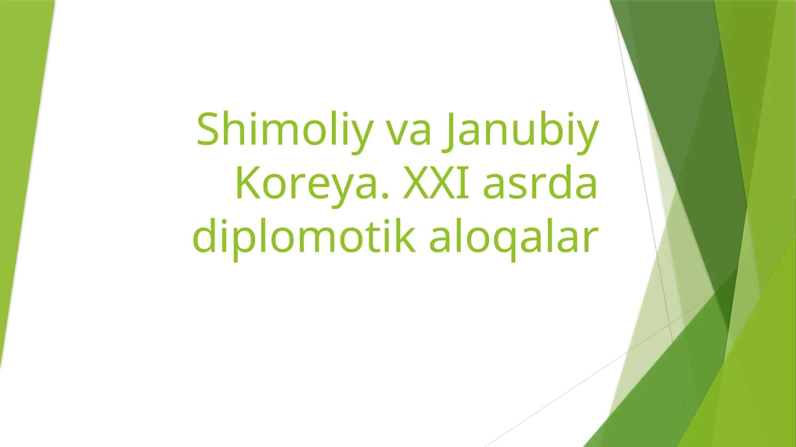 Shimoliy va Janubiy Koreya. XXI asrda diplomatiq aloqalar