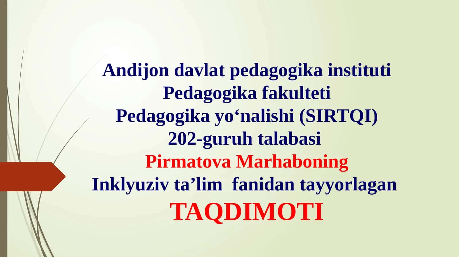BOLALAR UCHUN INKLYUZIV TA’LIM QANDAY TASHKIL QILINADI!
