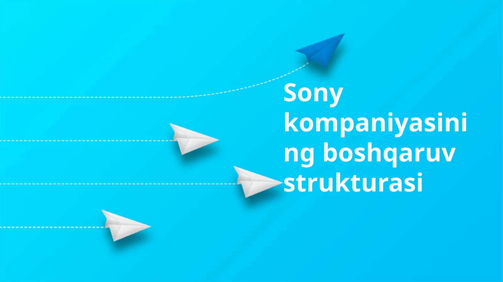 Sony kompaniyasining boshqaruv strukturasi