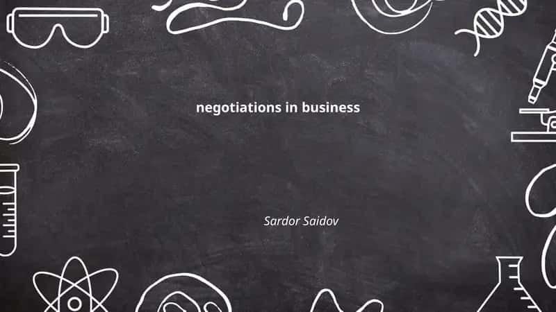 Negotiations in Business