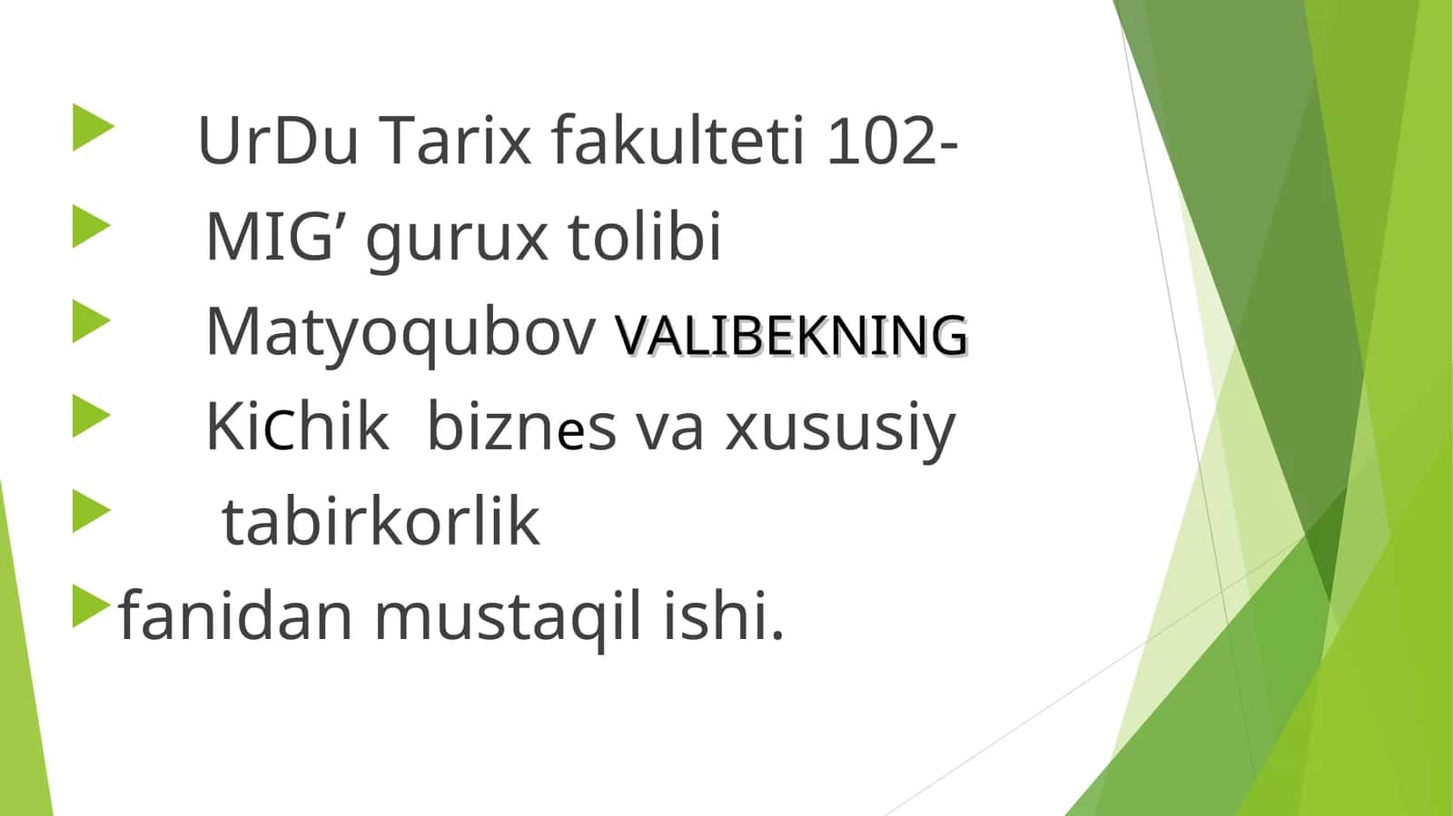 Kichik biznes va tadbirkorlik subektlarida maxsulot tan narxining kamaytirish yo‘llari