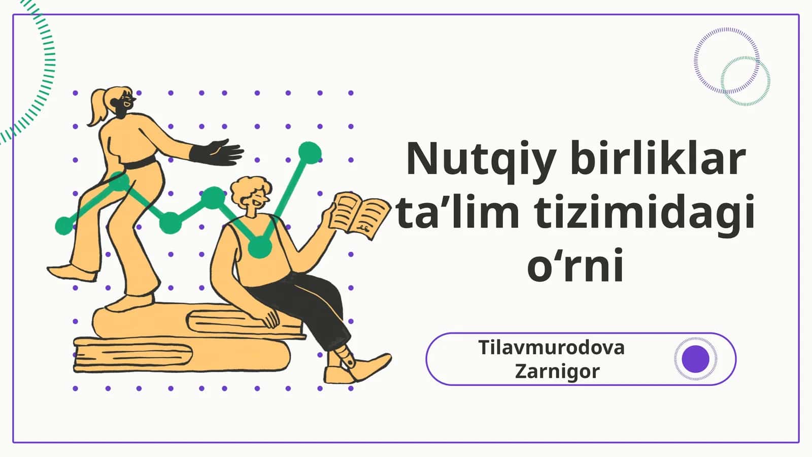 Nutqiy birliklar ta’lim tizimidagi o‘rni