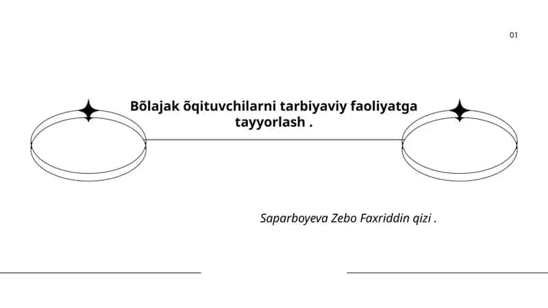 Tarbiyaviy faoliyatga tayyorlash