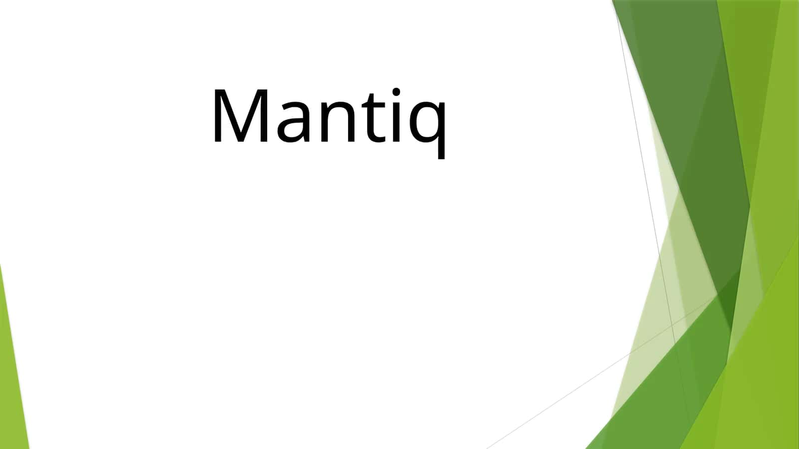 Mantiq