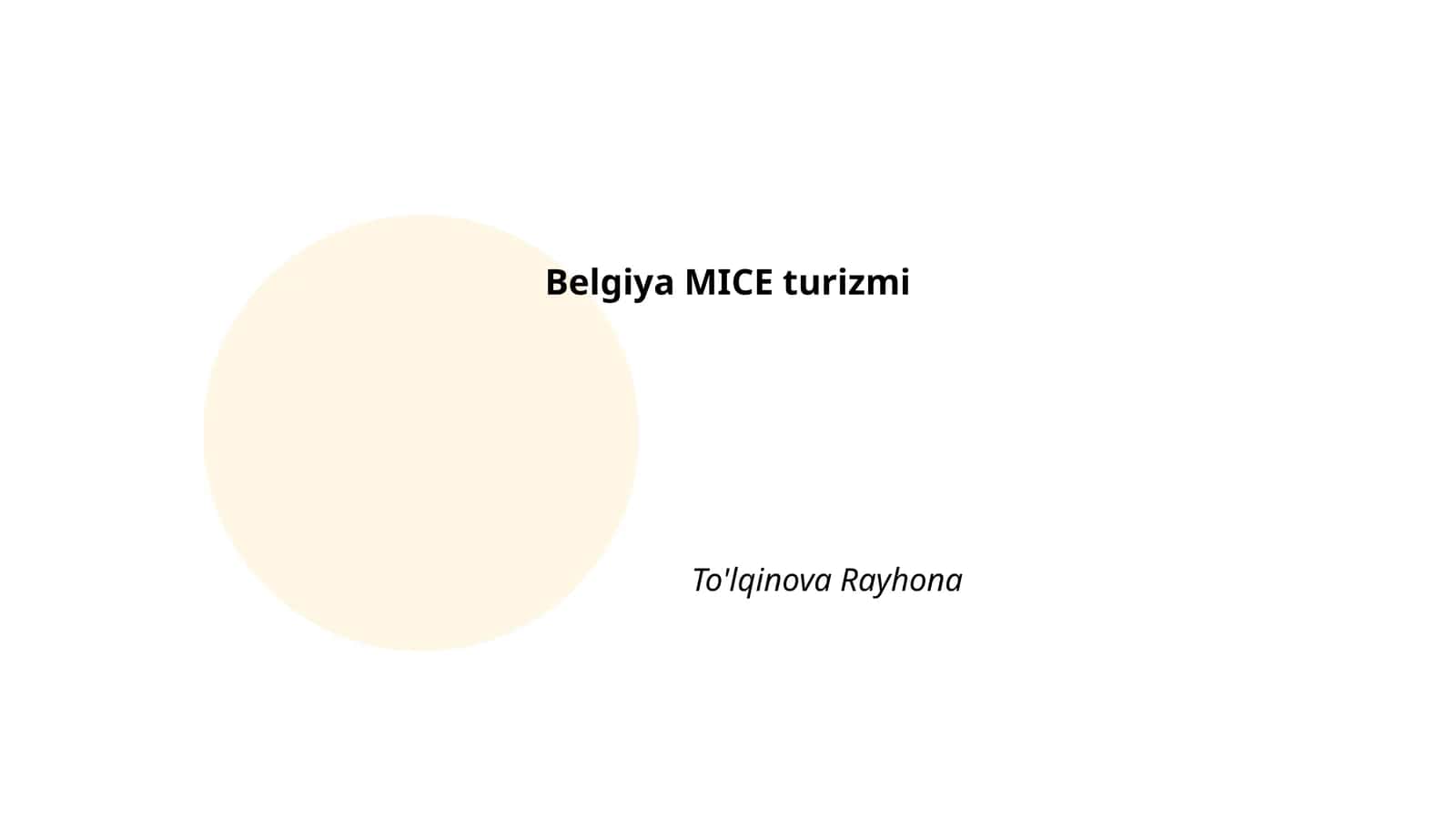 Belgiya MICE turizmi