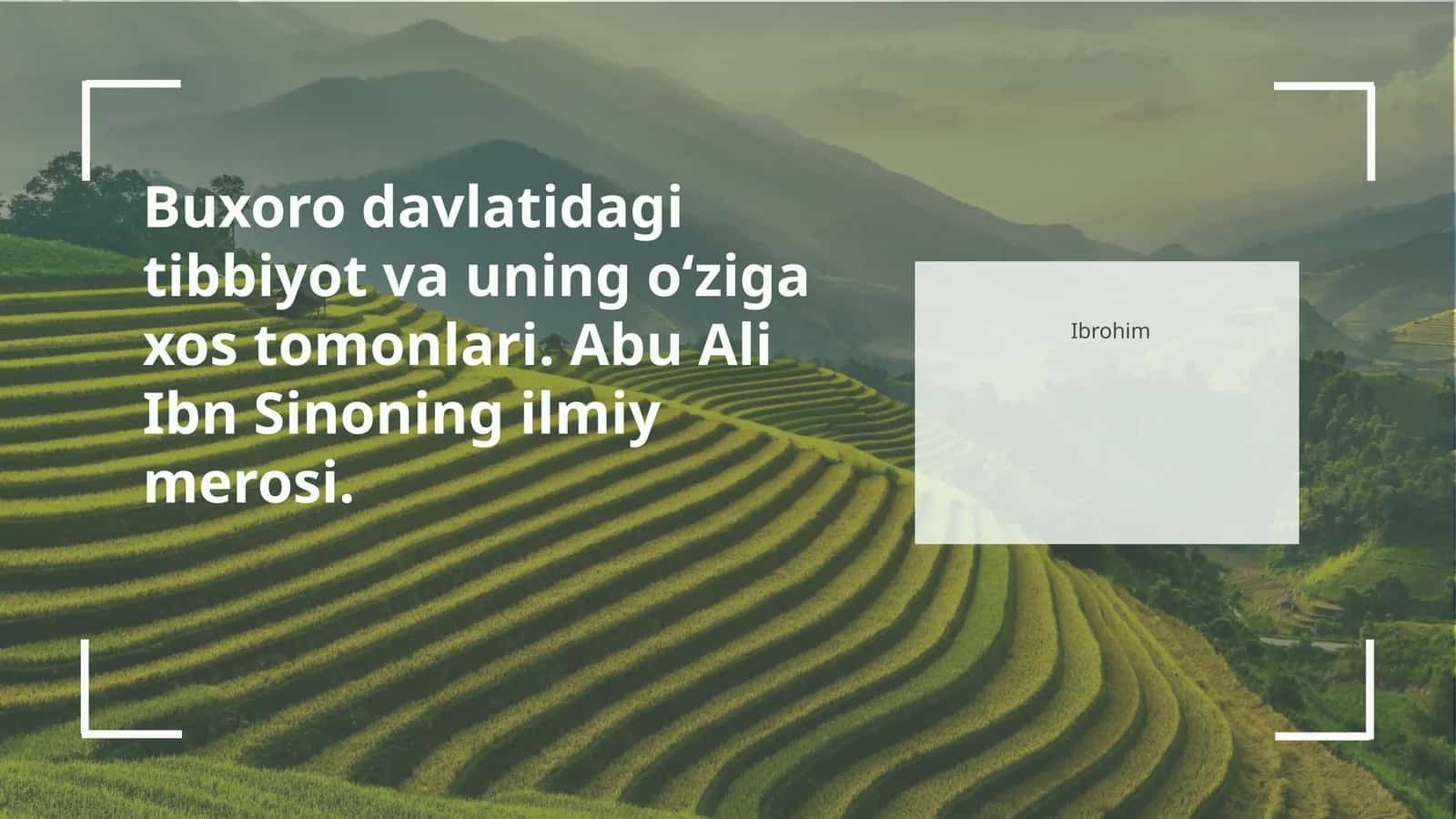 Buxoro davlatidagi tibbiyot va uning rivojlanish tarixi