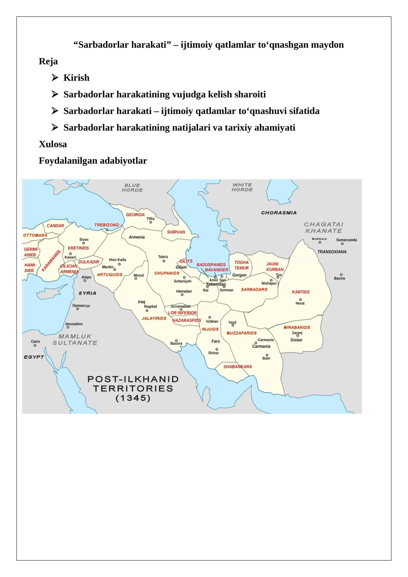 “Sarbadorlar harakati” – ijtimoiy qatlamlar to‘qnashgan maydon