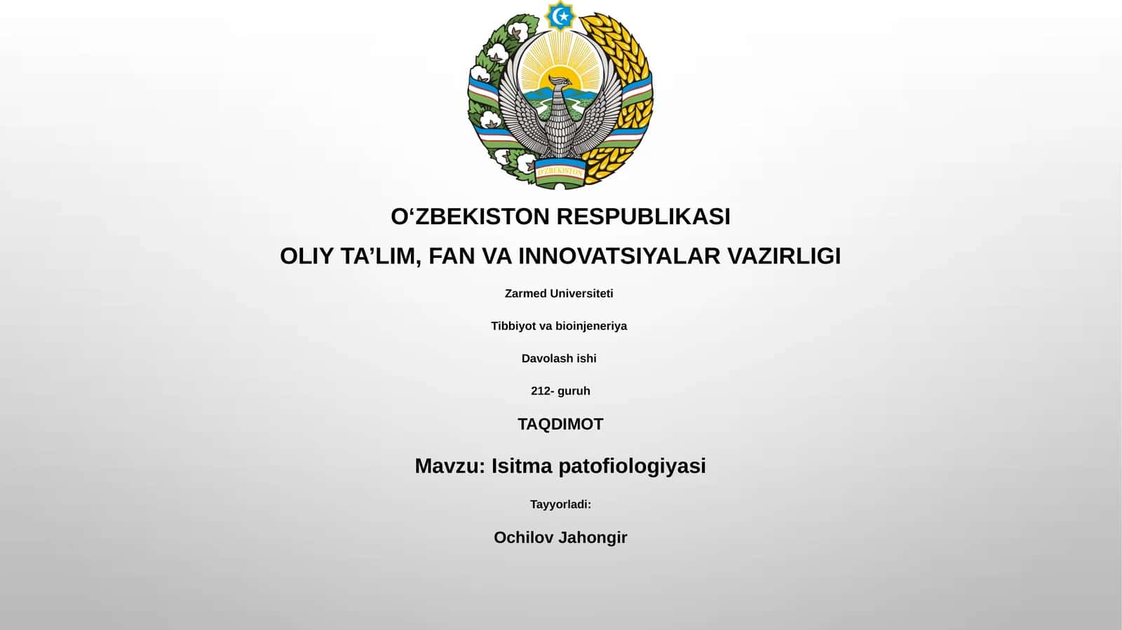 Isitma patofiologiyasi
