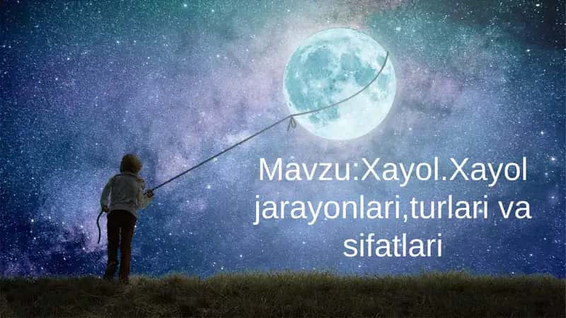 Xayol. Xayol jarayonlari, turlari va sifatlari
