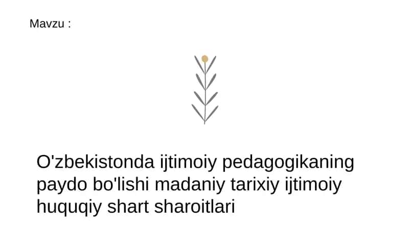 Ijtimoiy Pedagogika