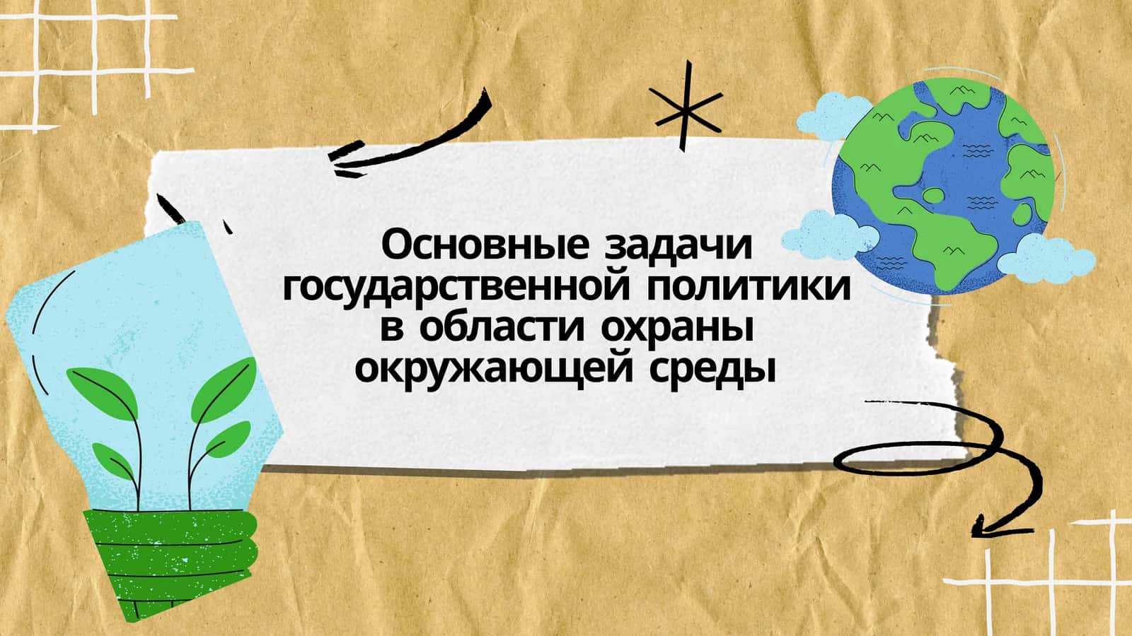 Основные задачи государственной политики в области охраны окружающей среды
