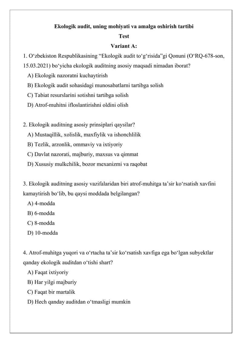 Ekologik audit