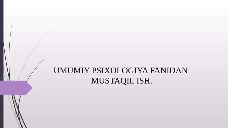 Diqqat mavzusida tadqimot
