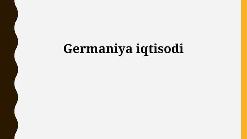 Germaniya iqtisodi