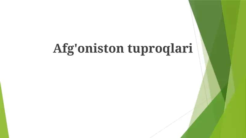Afg'onistontuproqlari