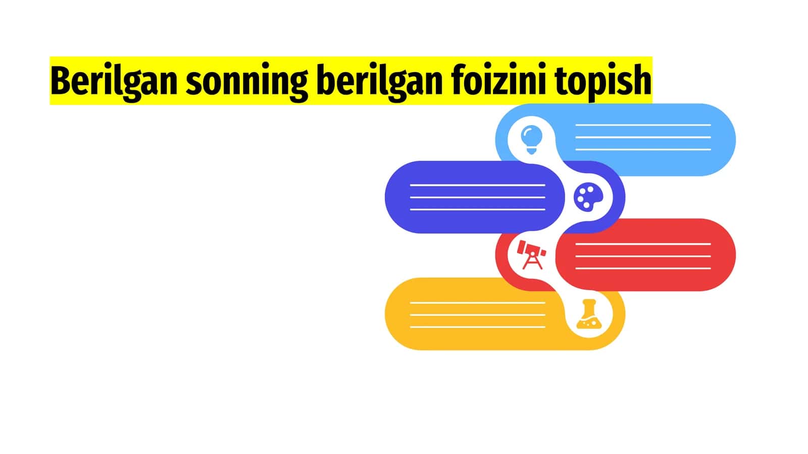 Berilgan sonning berilgan foizini topish