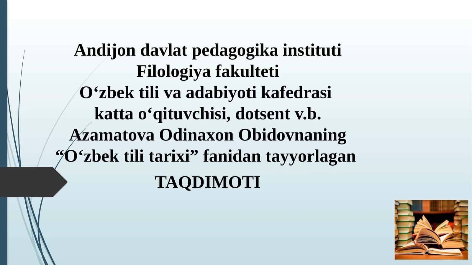 O‘zbek tili tarixi