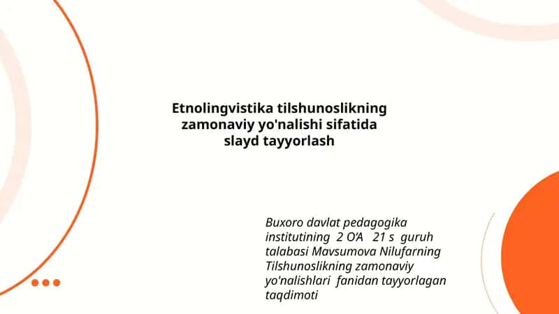 Tilshunoslikning zamonaviy yo'nalishi