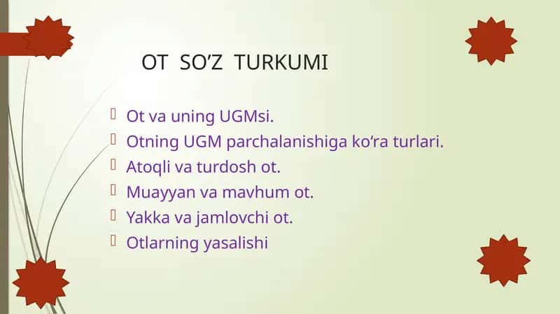 OT SO’Z TURKUMI