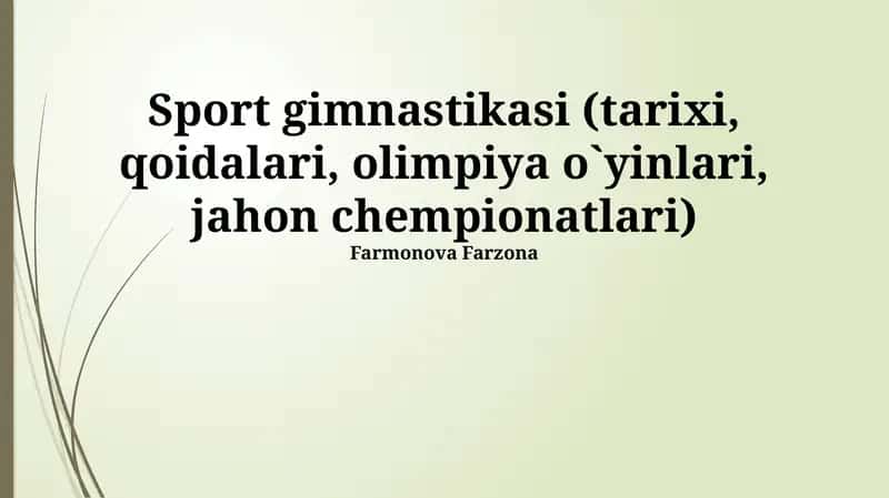 Badiiy gimnastika 19-asrda Evropada