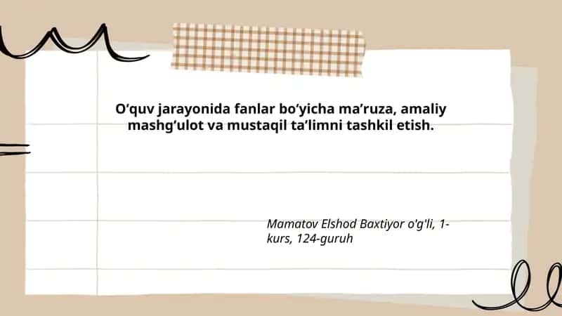 Fizika fanidan maʼruza