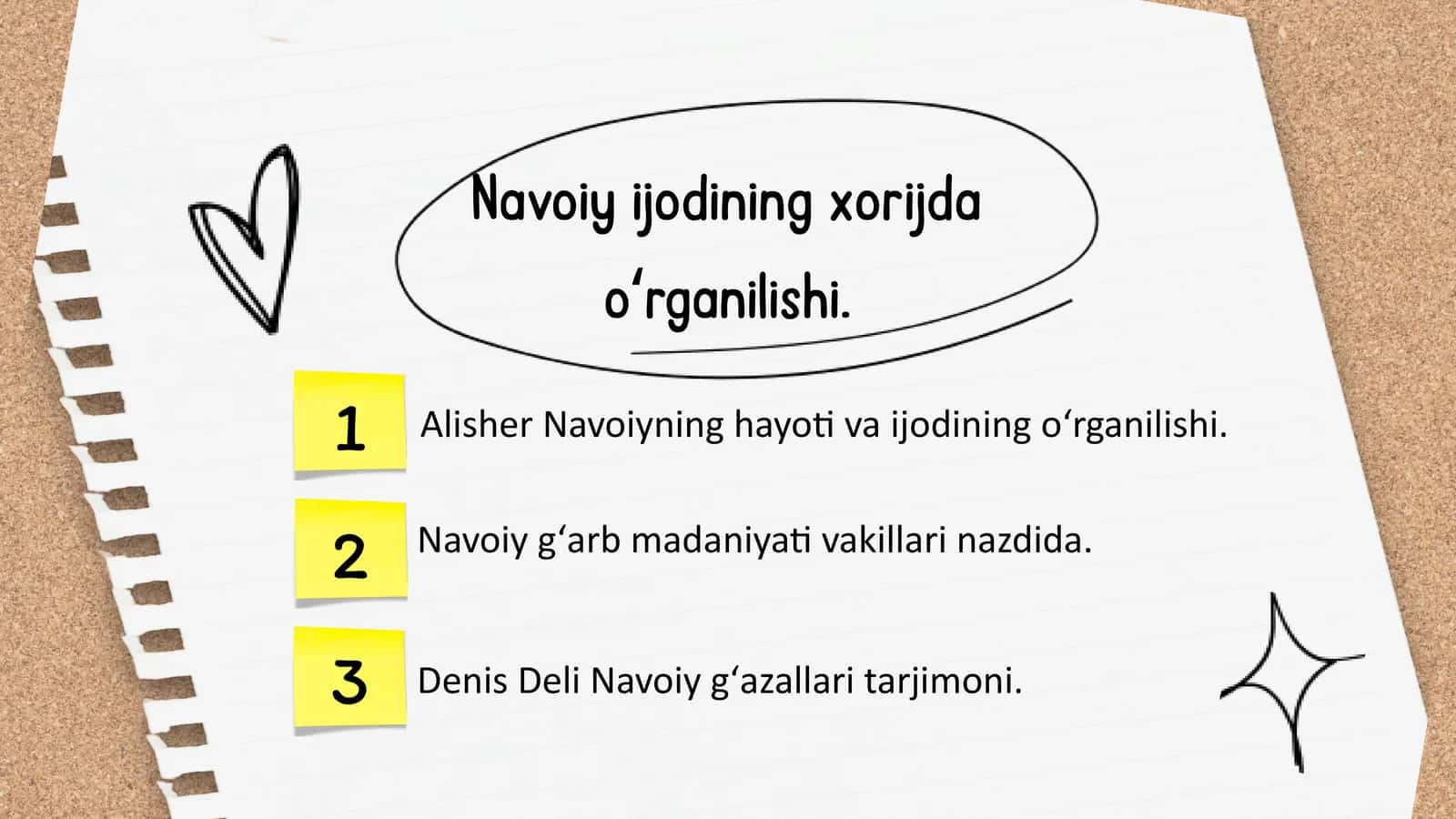 Navoiy ijodining xorijda oʻrganilishi.