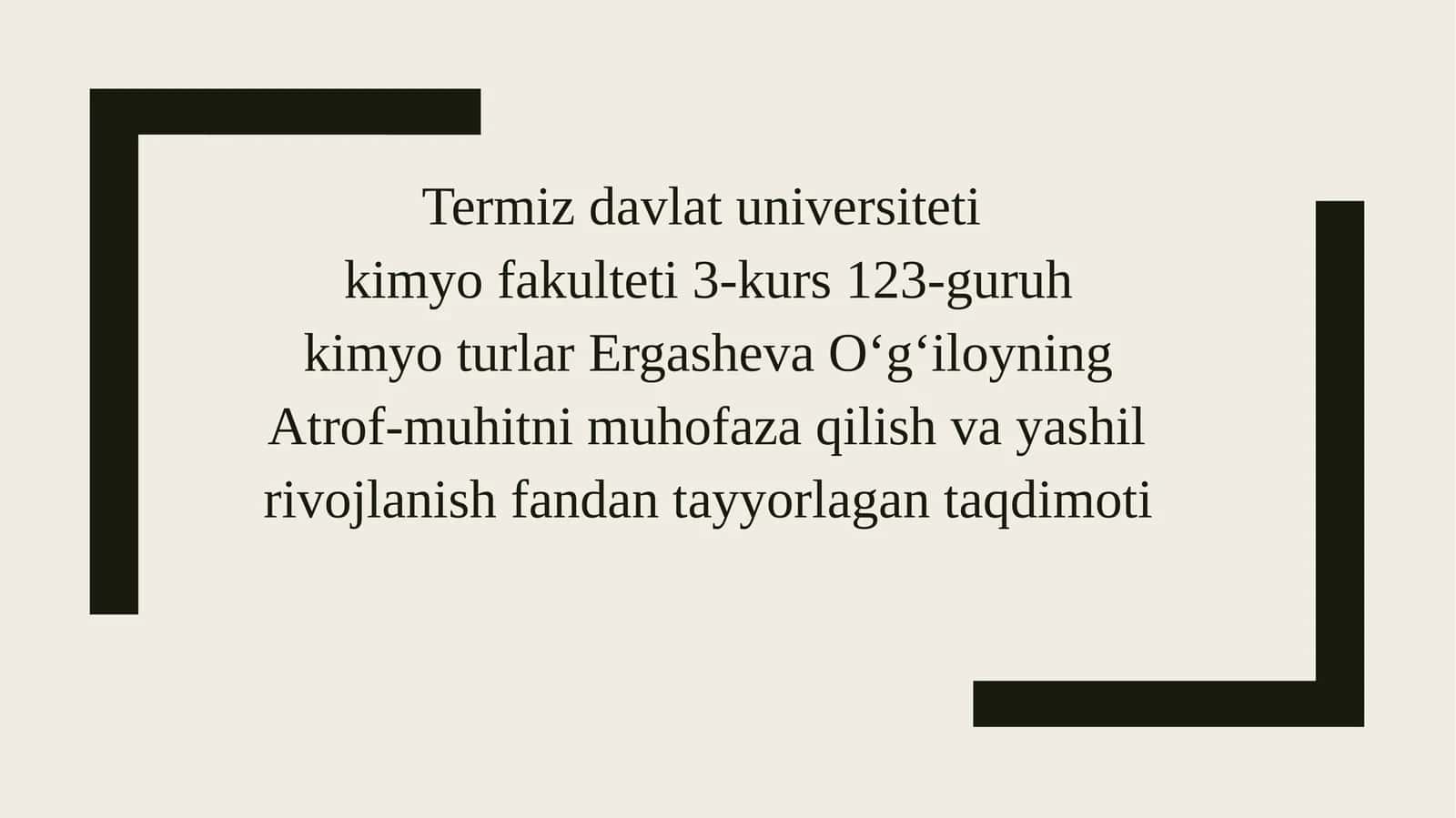 Iqlimo‘zgarishi va Ekologik Moshlashuv
