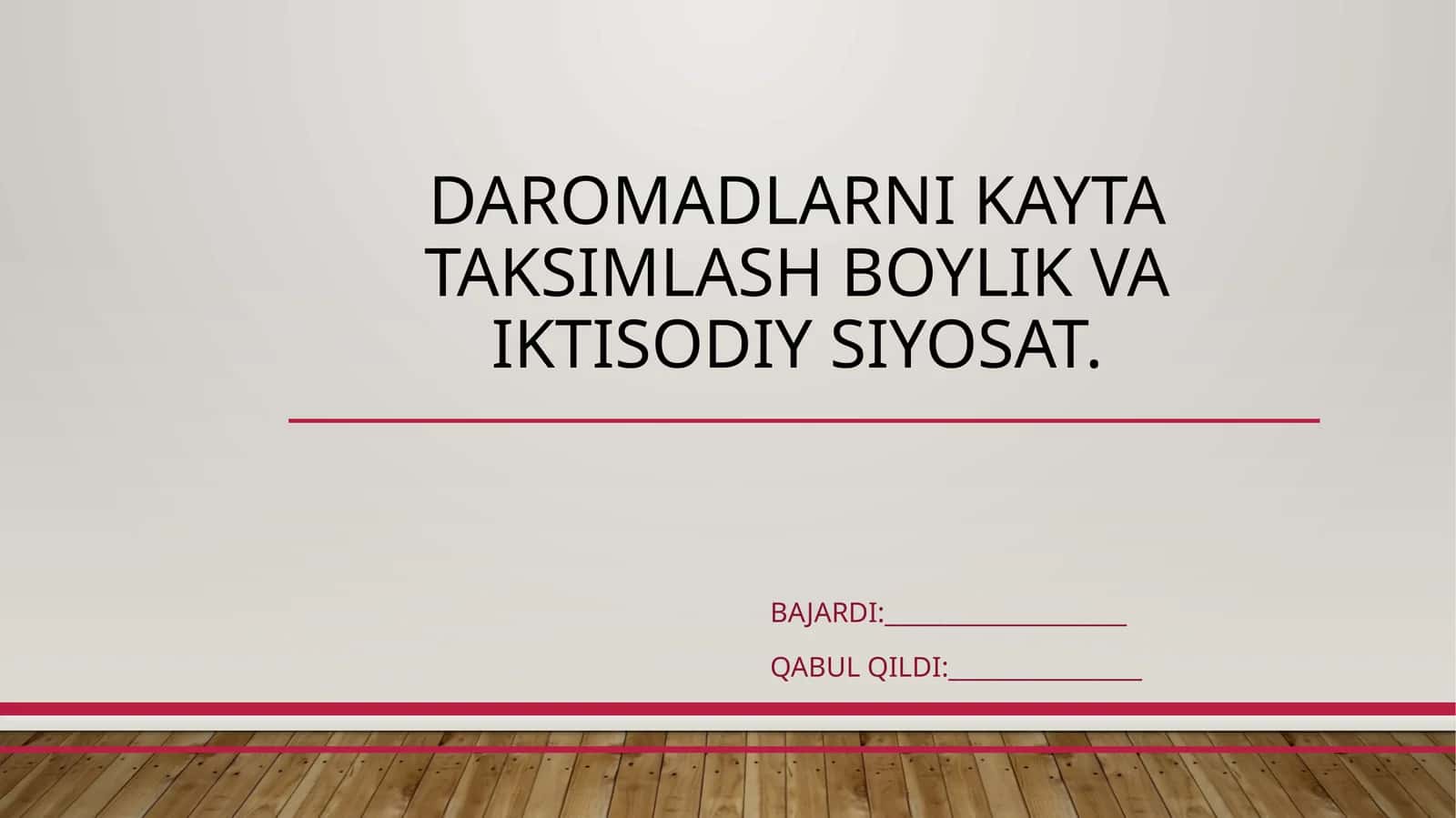 Davlat byudjetining iqtisodiy tahlili