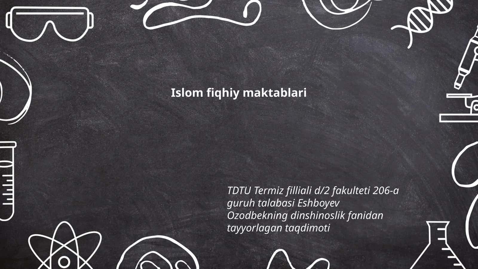 Islom fiqhiy maktablari