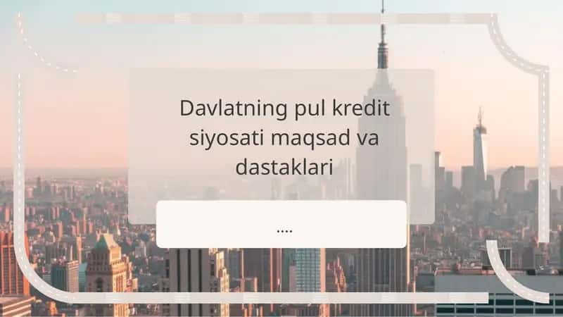 Pul kredit siyosati