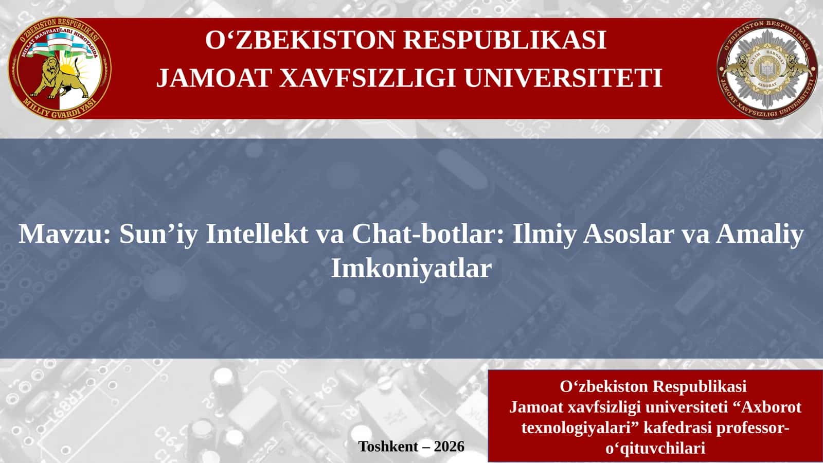 Sun’iy Intellekt va Chat-botlar: Ilmiy Asoslar va Amaliy Imkoniyatlar