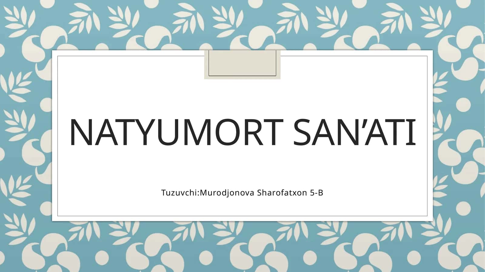 Natyumort san’ati