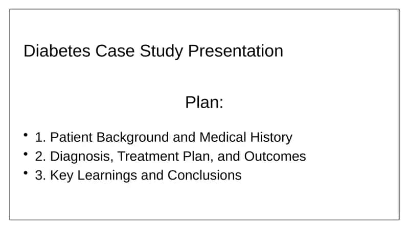 Diabetes Case Study Presentation