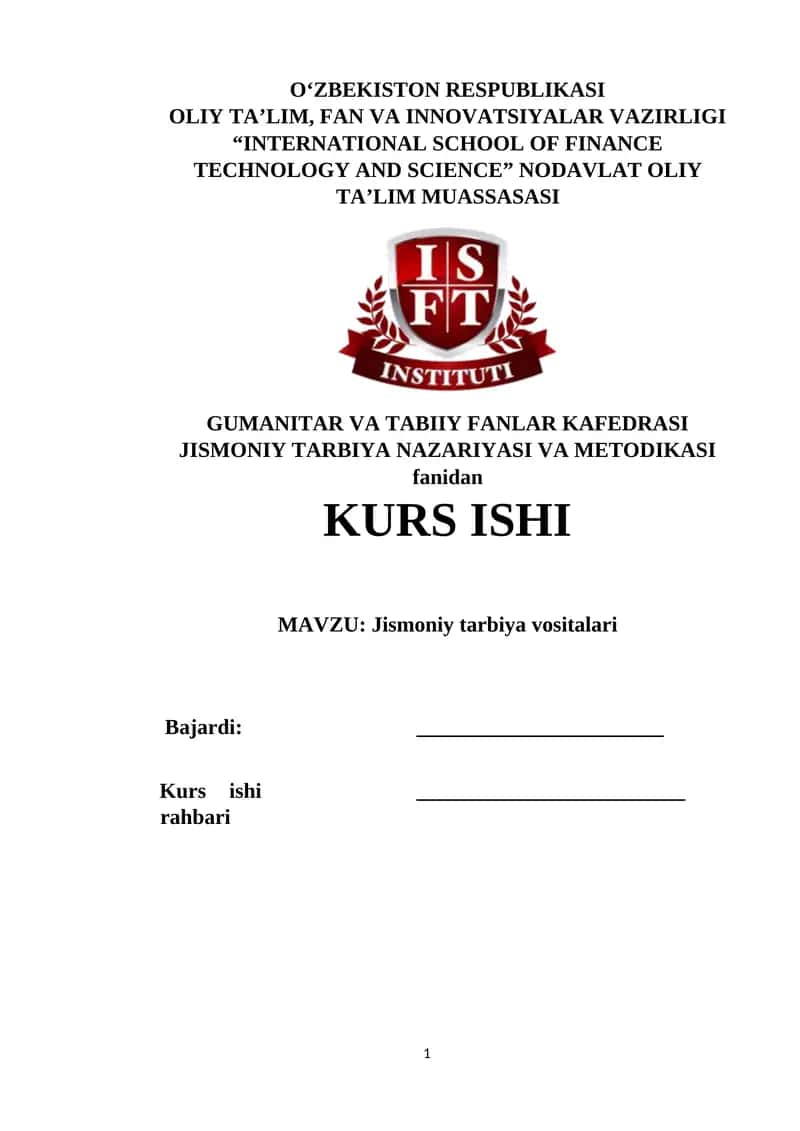 Jismoniy tarbiya vositalari