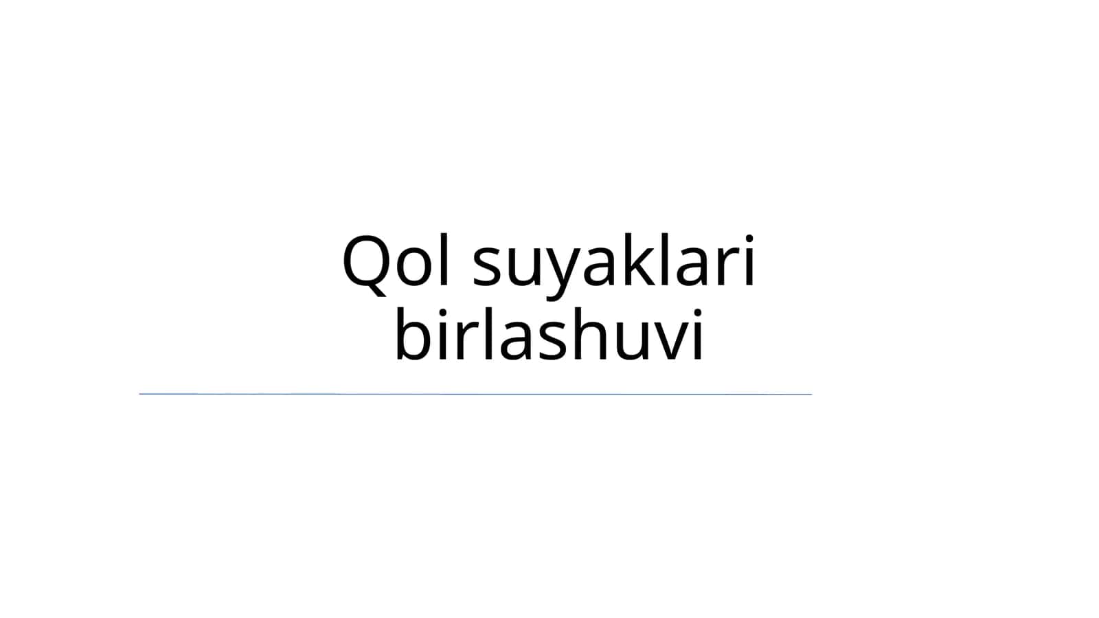 Qol suyaklari birlashuvi