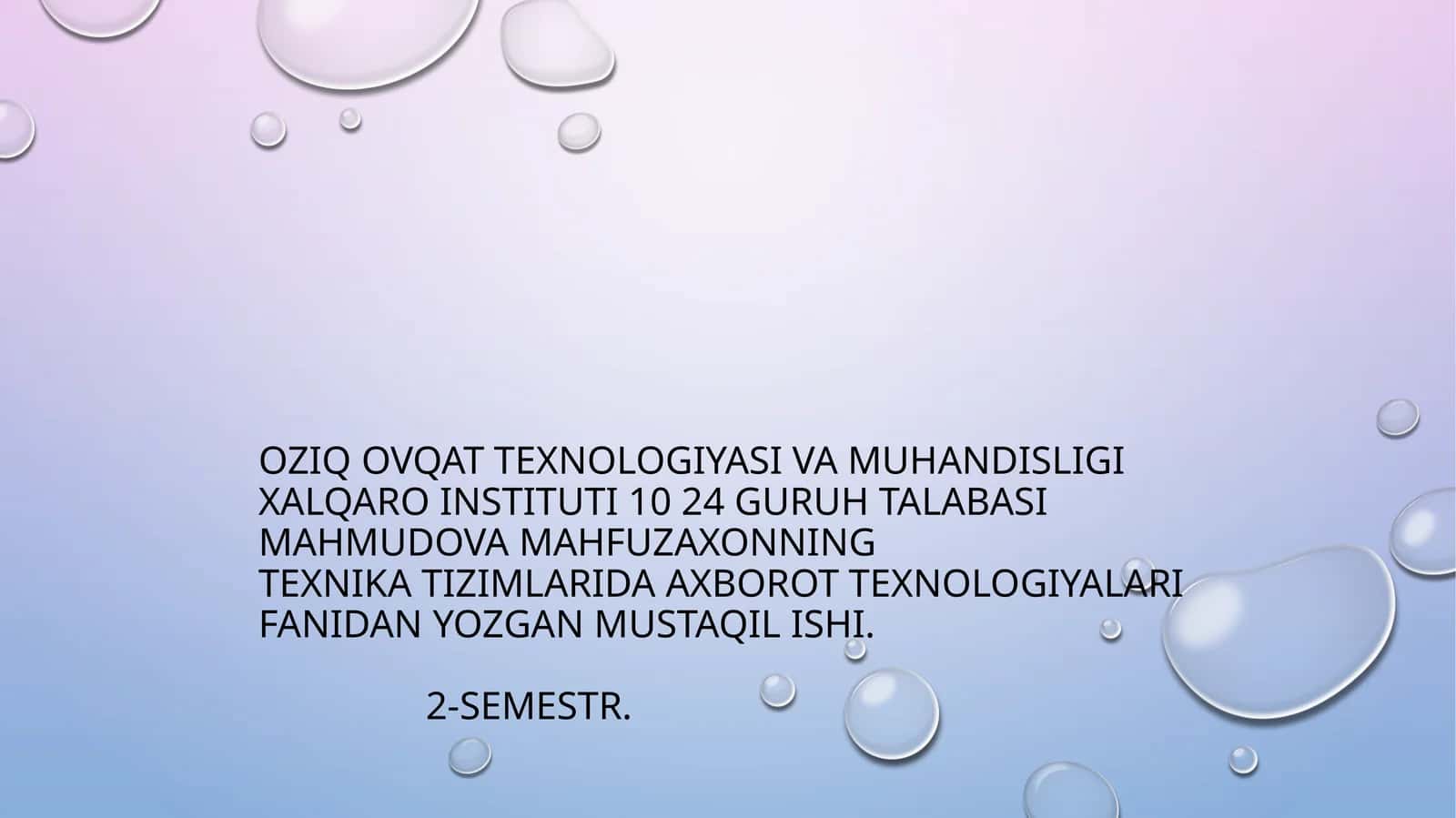 Texnikatizimlaridaaxborottexnologiyalari