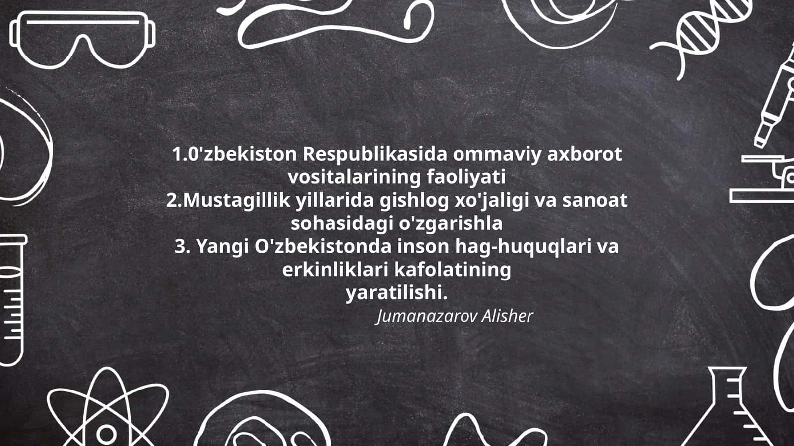 O'zbekiston Respublikasi Ommaviy Axbarot Vositalarining Faoliyati