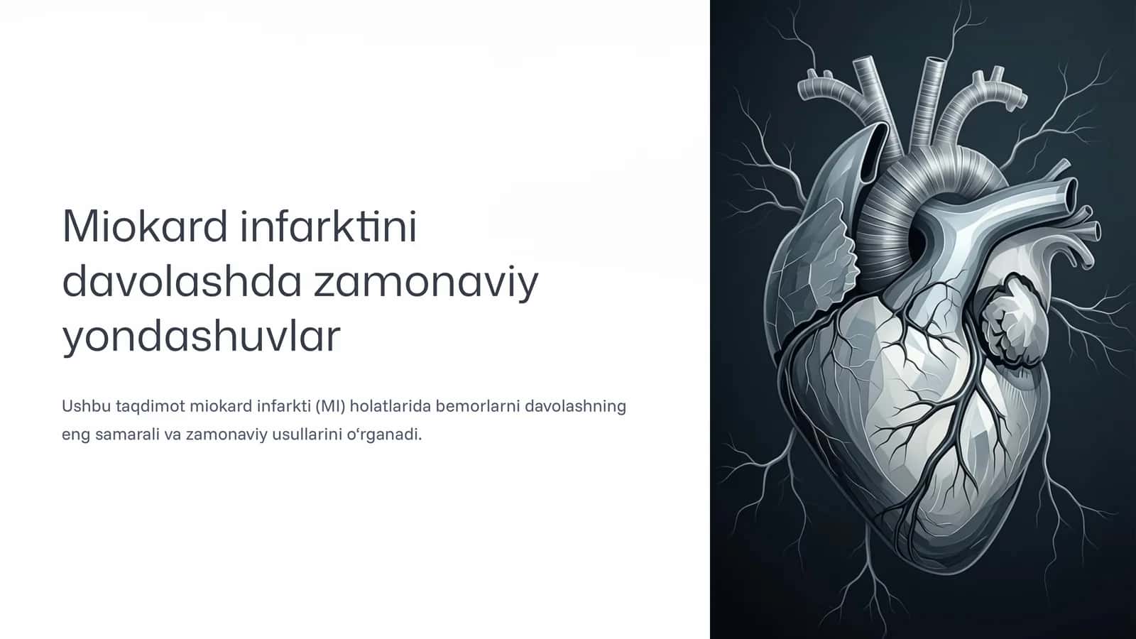 Miokard infarktini davolashda zamonaviy yondashuvlar